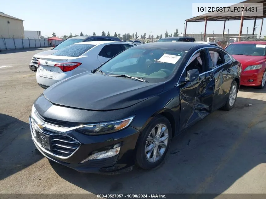 2020 Chevrolet Malibu Lt VIN: 1G1ZD5ST7LF074431 Lot: 40527057