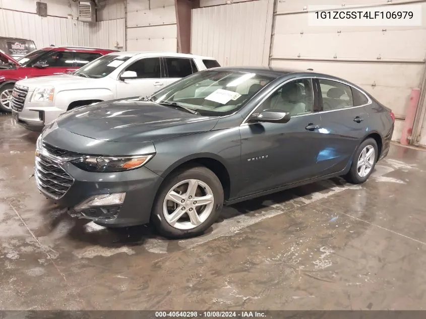 2020 Chevrolet Malibu Ls VIN: 1G1ZC5ST4LF106979 Lot: 40540298