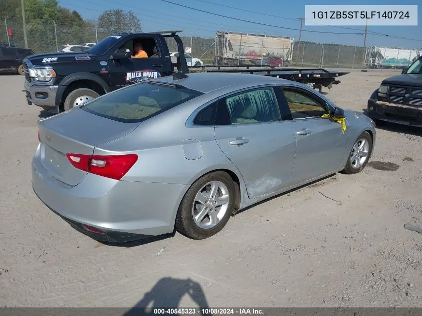 2020 Chevrolet Malibu Fwd Ls VIN: 1G1ZB5ST5LF140724 Lot: 40545323