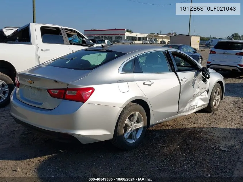 2020 Chevrolet Malibu Fwd Ls VIN: 1G1ZB5ST0LF021043 Lot: 40549385