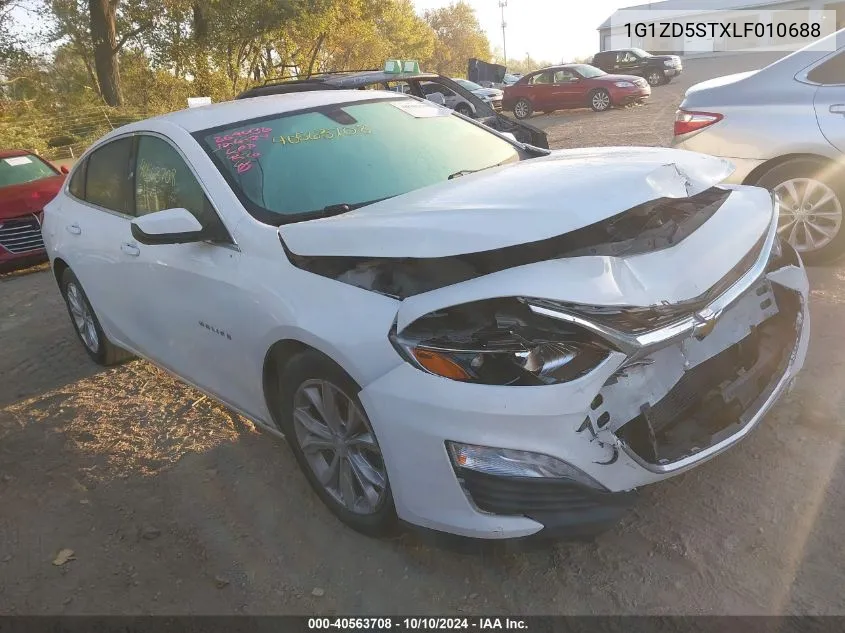 2020 Chevrolet Malibu Fwd Lt VIN: 1G1ZD5STXLF010688 Lot: 40563708