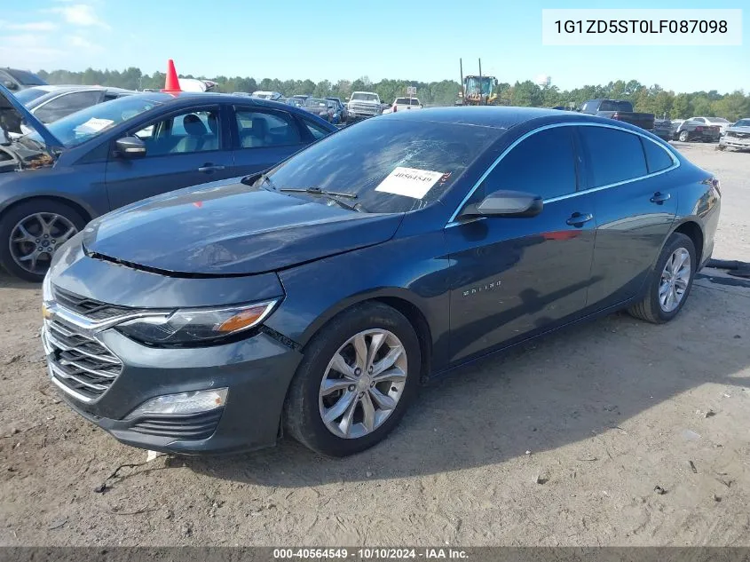 2020 Chevrolet Malibu Fwd Lt VIN: 1G1ZD5ST0LF087098 Lot: 40564549