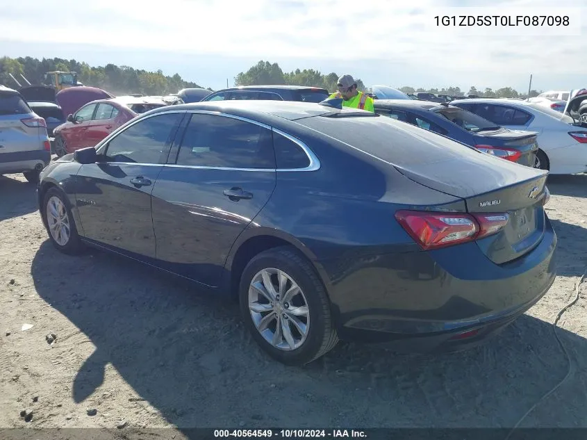 2020 Chevrolet Malibu Fwd Lt VIN: 1G1ZD5ST0LF087098 Lot: 40564549