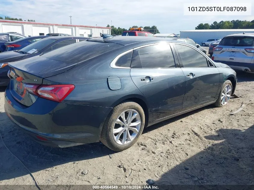 1G1ZD5ST0LF087098 2020 Chevrolet Malibu Fwd Lt