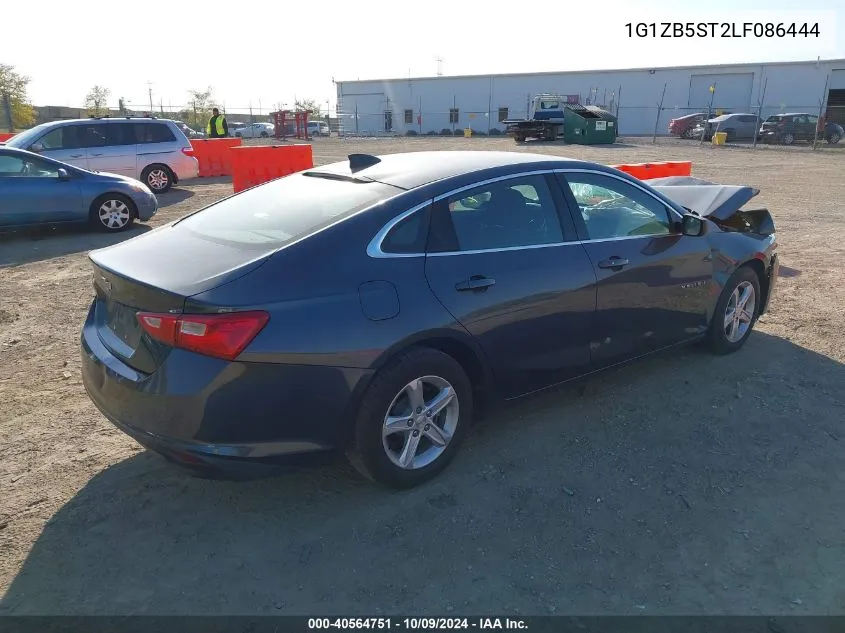 2020 Chevrolet Malibu Fwd Ls VIN: 1G1ZB5ST2LF086444 Lot: 40564751