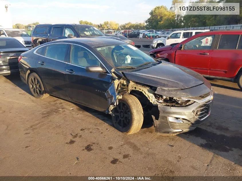 2020 Chevrolet Malibu Fwd Lt VIN: 1G1ZD5ST8LF098155 Lot: 40566261