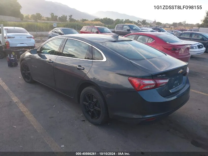 2020 Chevrolet Malibu Fwd Lt VIN: 1G1ZD5ST8LF098155 Lot: 40566261