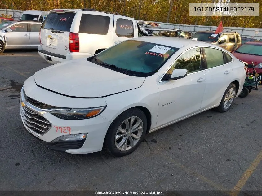 2020 Chevrolet Malibu Fwd Lt VIN: 1G1ZD5ST4LF002179 Lot: 40567929