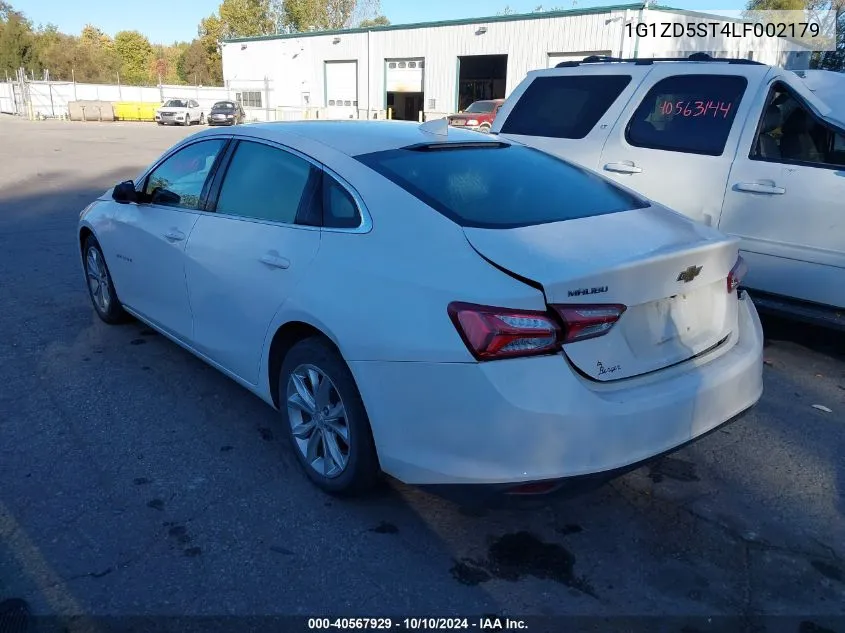 2020 Chevrolet Malibu Fwd Lt VIN: 1G1ZD5ST4LF002179 Lot: 40567929