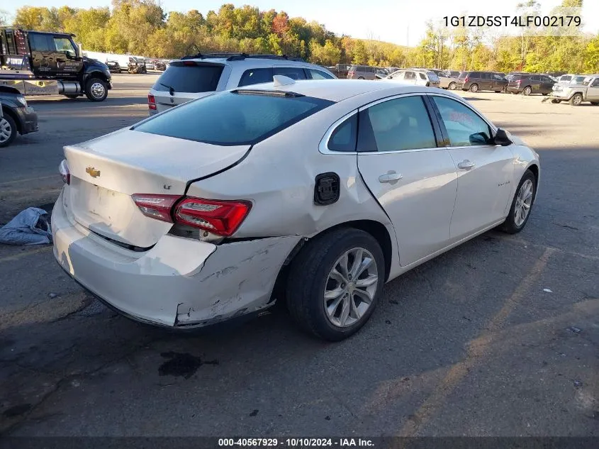 1G1ZD5ST4LF002179 2020 Chevrolet Malibu Fwd Lt