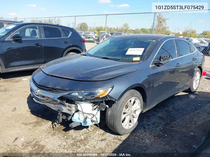 2020 Chevrolet Malibu Fwd Lt VIN: 1G1ZD5ST3LF075429 Lot: 40569366