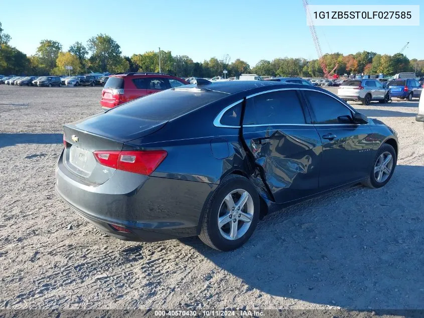 2020 Chevrolet Malibu Fwd Ls VIN: 1G1ZB5ST0LF027585 Lot: 40570430