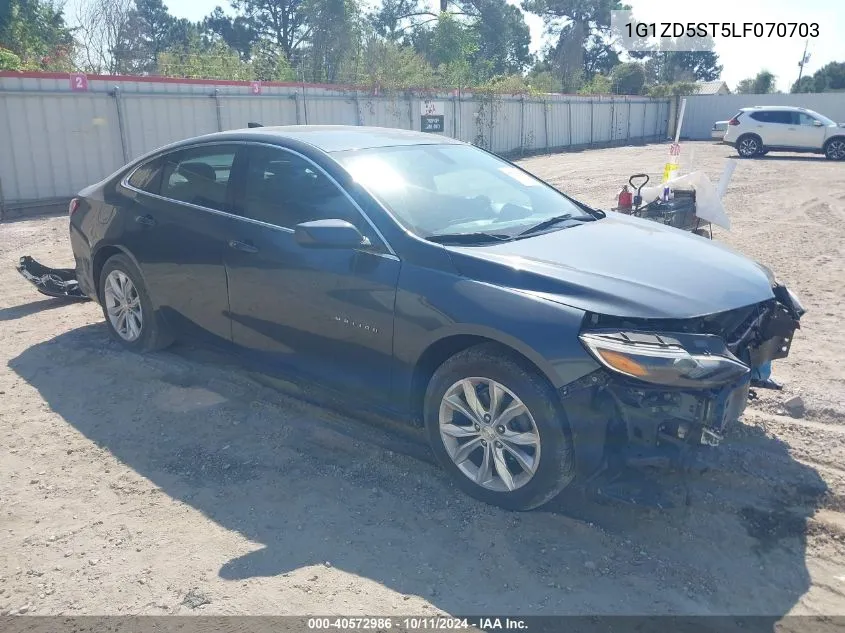 2020 Chevrolet Malibu Fwd Lt VIN: 1G1ZD5ST5LF070703 Lot: 40572986