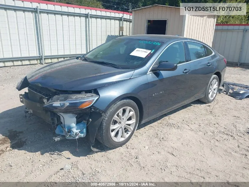 2020 Chevrolet Malibu Fwd Lt VIN: 1G1ZD5ST5LF070703 Lot: 40572986