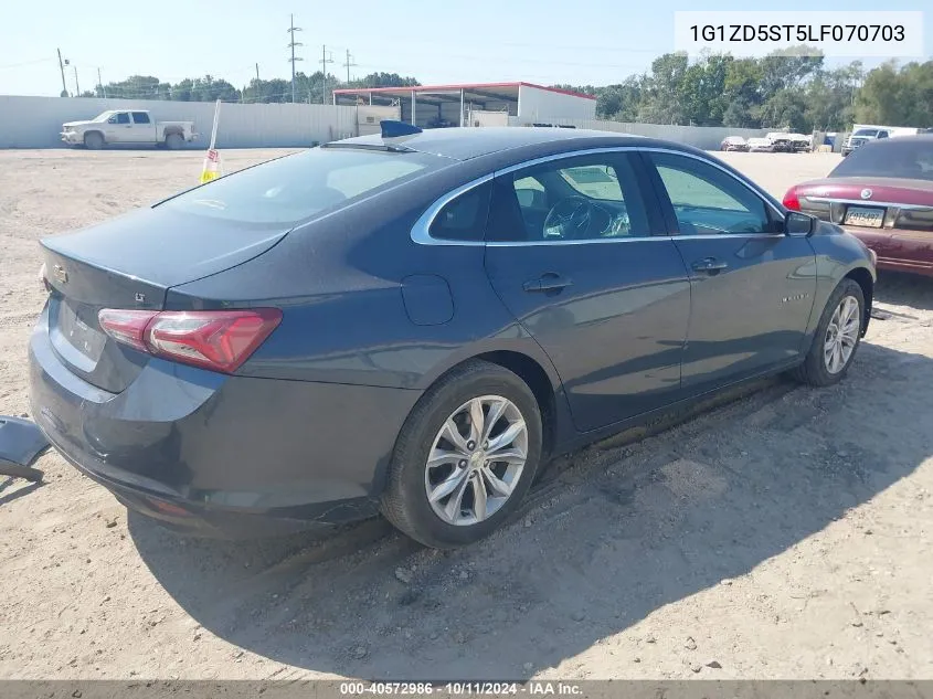 2020 Chevrolet Malibu Fwd Lt VIN: 1G1ZD5ST5LF070703 Lot: 40572986