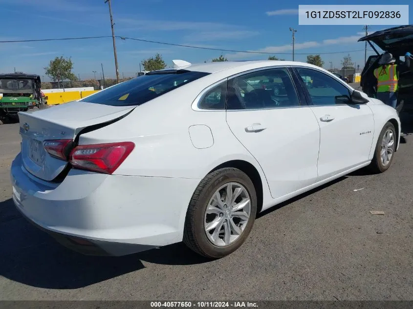 2020 Chevrolet Malibu Fwd Lt VIN: 1G1ZD5ST2LF092836 Lot: 40577650