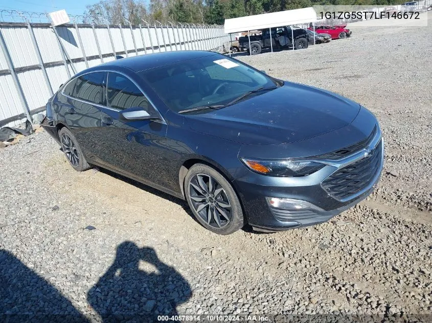 2020 Chevrolet Malibu Fwd Rs VIN: 1G1ZG5ST7LF146672 Lot: 40578914