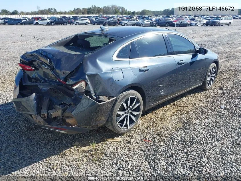 2020 Chevrolet Malibu Fwd Rs VIN: 1G1ZG5ST7LF146672 Lot: 40578914