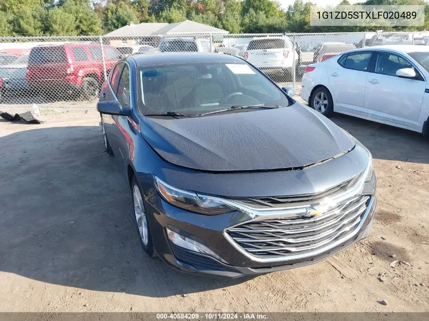 2020 Chevrolet Malibu Lt VIN: 1G1ZD5STXLF020489 Lot: 40584209