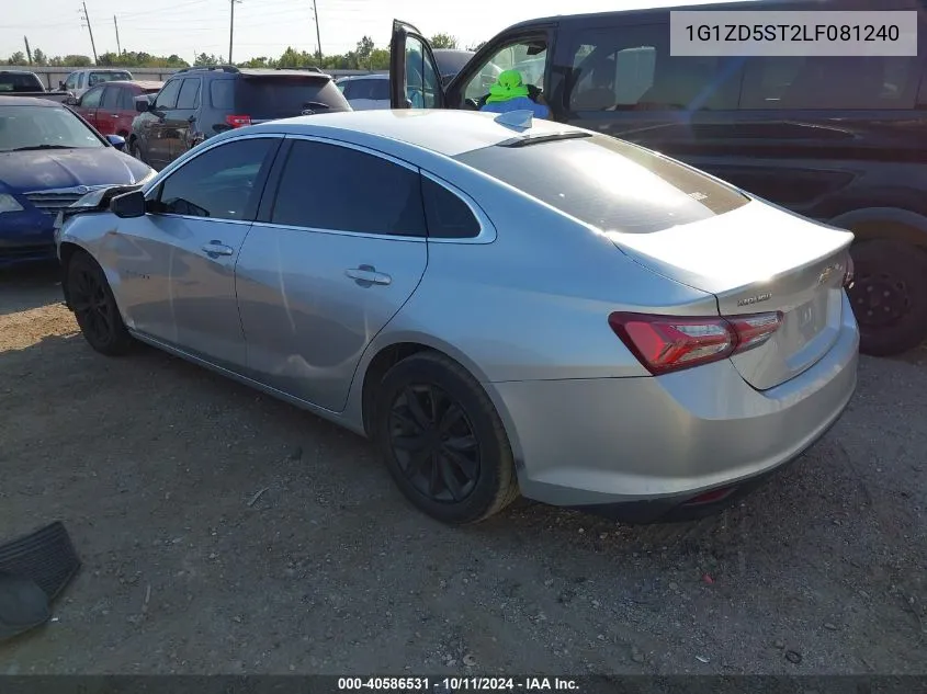 2020 Chevrolet Malibu Fwd Lt VIN: 1G1ZD5ST2LF081240 Lot: 40586531