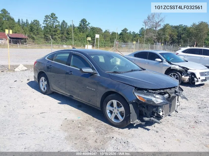 2020 Chevrolet Malibu Fwd 1Fl VIN: 1G1ZC5ST4LF032561 Lot: 40589287