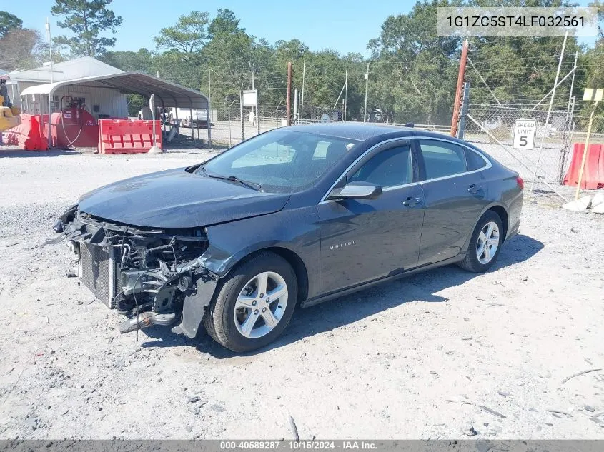 2020 Chevrolet Malibu Fwd 1Fl VIN: 1G1ZC5ST4LF032561 Lot: 40589287