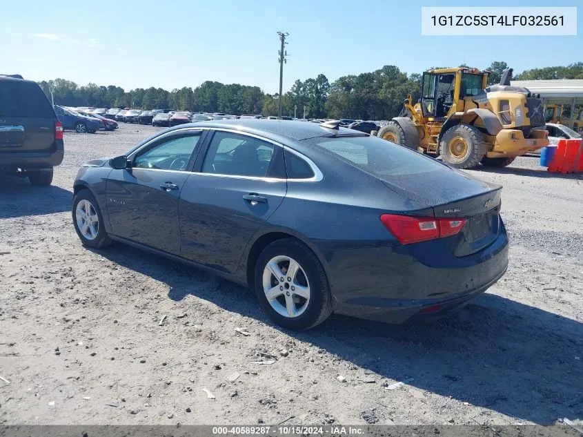 2020 Chevrolet Malibu Fwd 1Fl VIN: 1G1ZC5ST4LF032561 Lot: 40589287