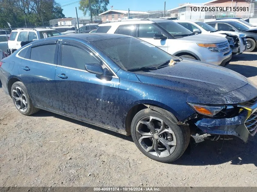 2020 Chevrolet Malibu Fwd Lt VIN: 1G1ZD5ST9LF155981 Lot: 40591374