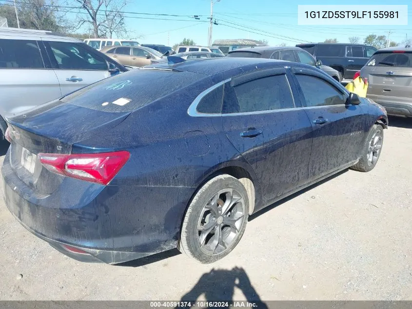 2020 Chevrolet Malibu Fwd Lt VIN: 1G1ZD5ST9LF155981 Lot: 40591374