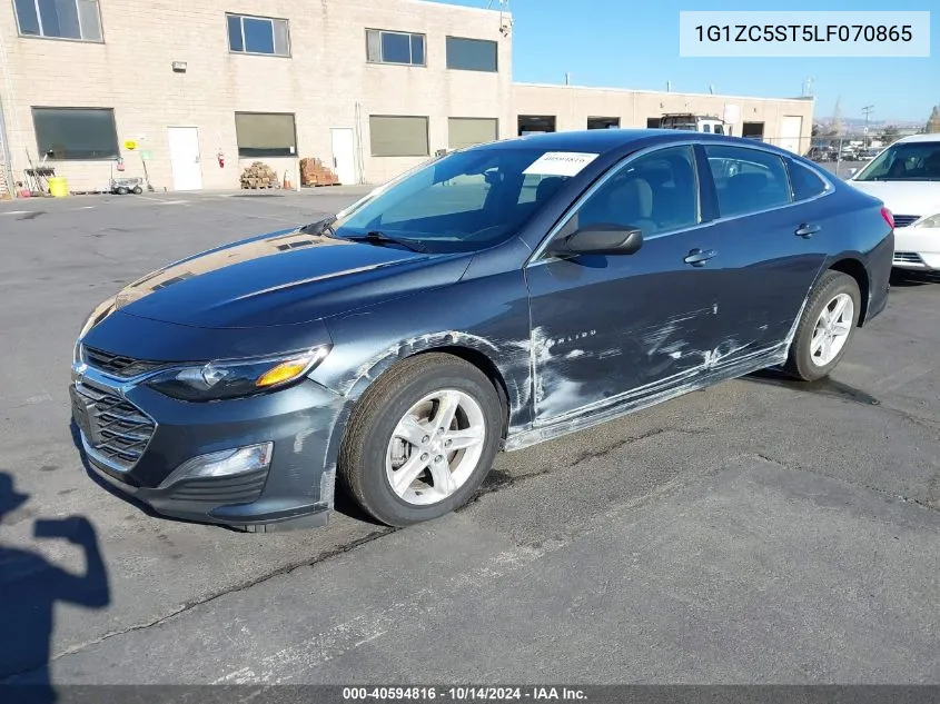 2020 Chevrolet Malibu Fwd 1Fl VIN: 1G1ZC5ST5LF070865 Lot: 40594816