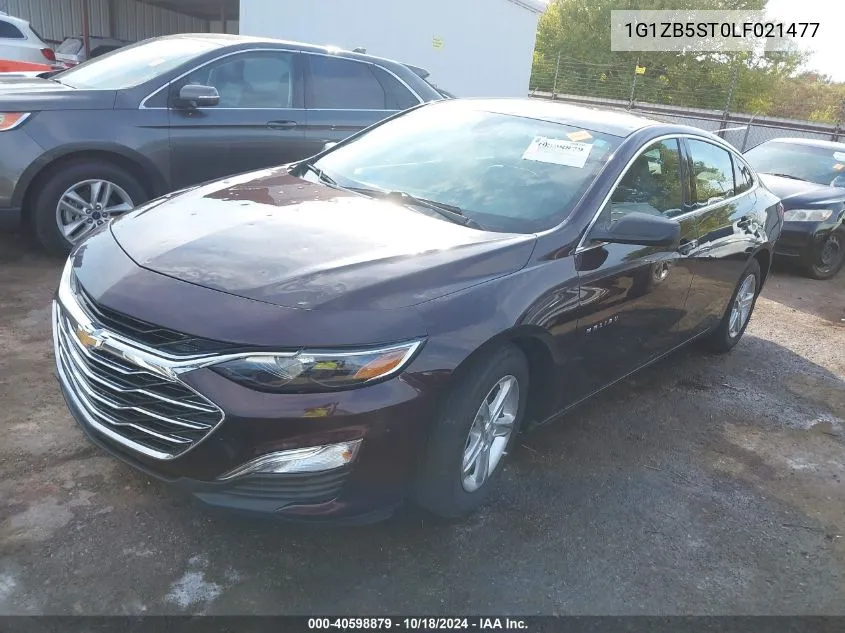 2020 Chevrolet Malibu Fwd Ls VIN: 1G1ZB5ST0LF021477 Lot: 40598879