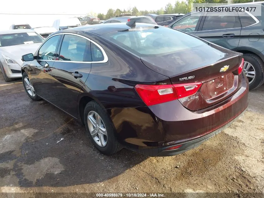 2020 Chevrolet Malibu Fwd Ls VIN: 1G1ZB5ST0LF021477 Lot: 40598879