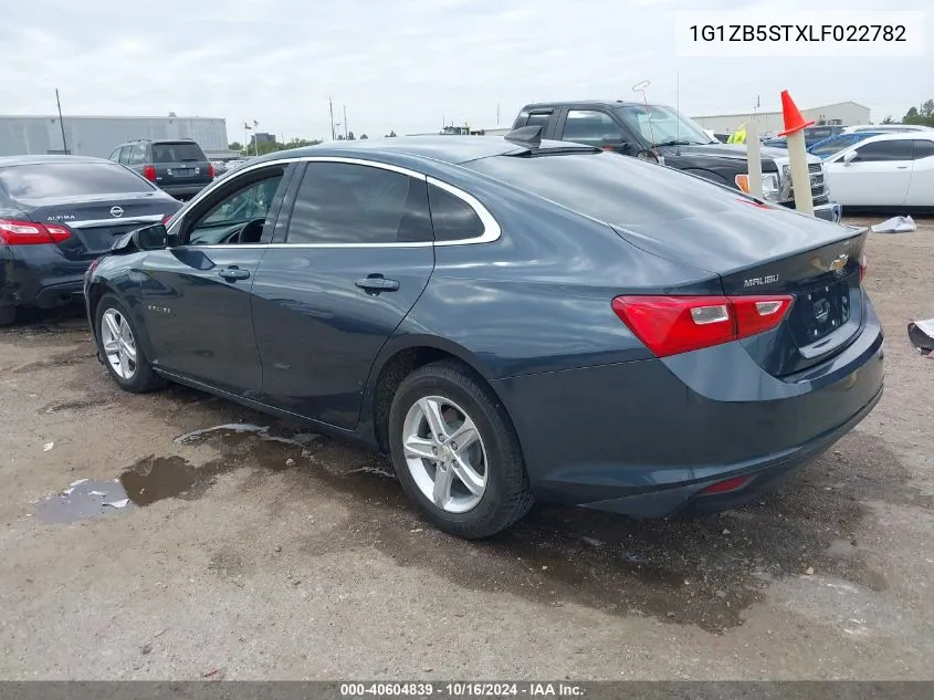 2020 Chevrolet Malibu Fwd Ls VIN: 1G1ZB5STXLF022782 Lot: 40604839