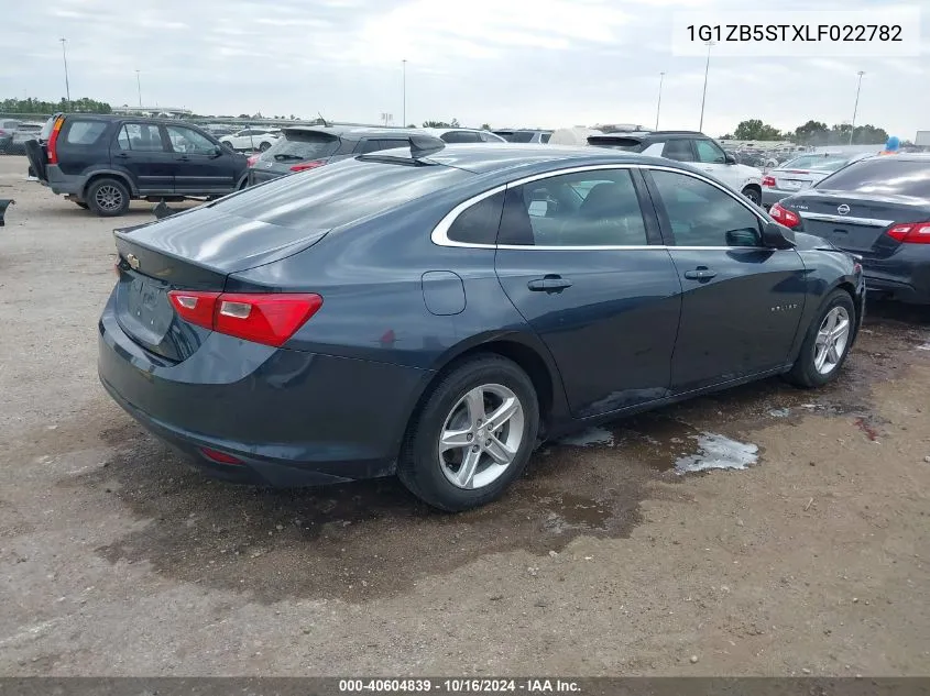 2020 Chevrolet Malibu Fwd Ls VIN: 1G1ZB5STXLF022782 Lot: 40604839