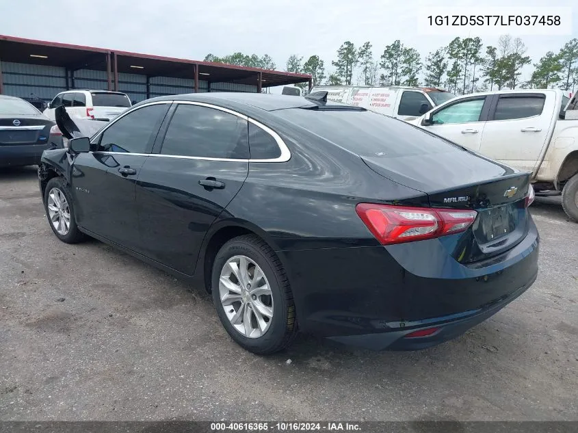 2020 Chevrolet Malibu Fwd Lt VIN: 1G1ZD5ST7LF037458 Lot: 40616365