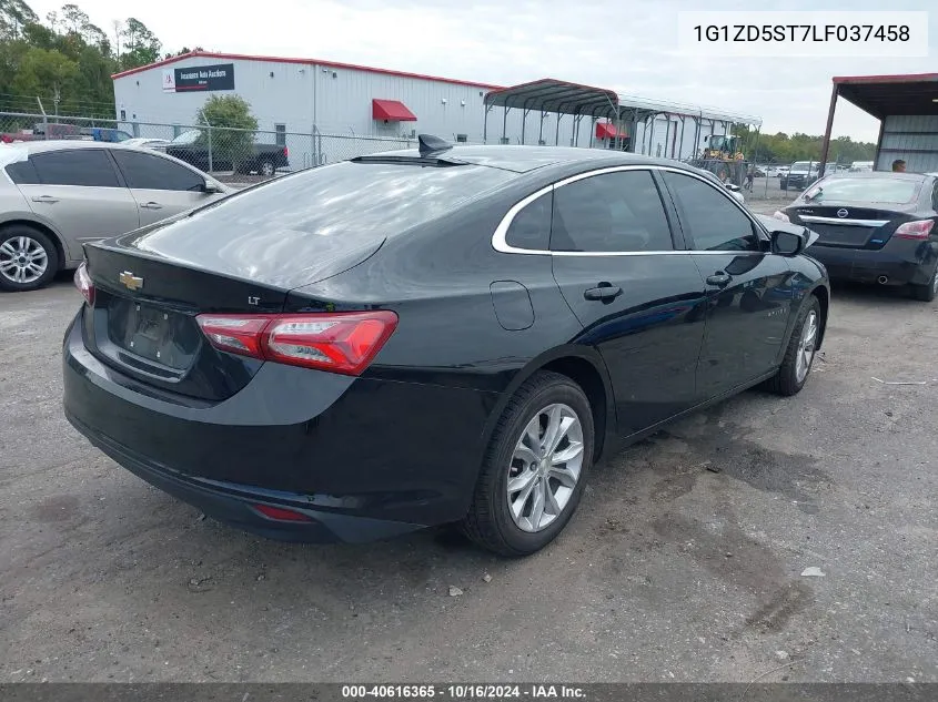 2020 Chevrolet Malibu Fwd Lt VIN: 1G1ZD5ST7LF037458 Lot: 40616365