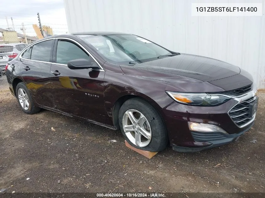 2020 Chevrolet Malibu Fwd Ls VIN: 1G1ZB5ST6LF141400 Lot: 40620604