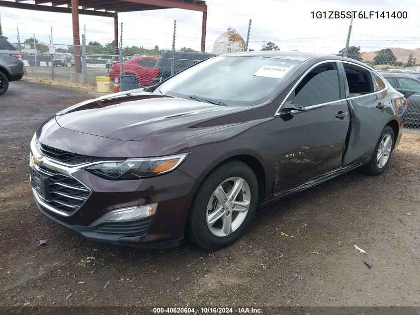 2020 Chevrolet Malibu Fwd Ls VIN: 1G1ZB5ST6LF141400 Lot: 40620604