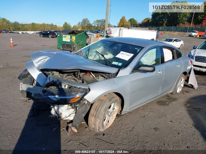 2020 Chevrolet Malibu Fwd 1Fl VIN: 1G1ZC5ST9LF028568 Lot: 40623107