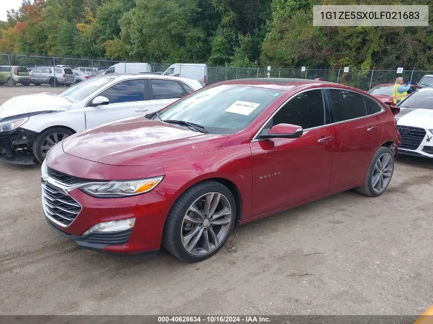 2020 Chevrolet Malibu Fwd Premier VIN: 1G1ZE5SX0LF021683 Lot: 40628634