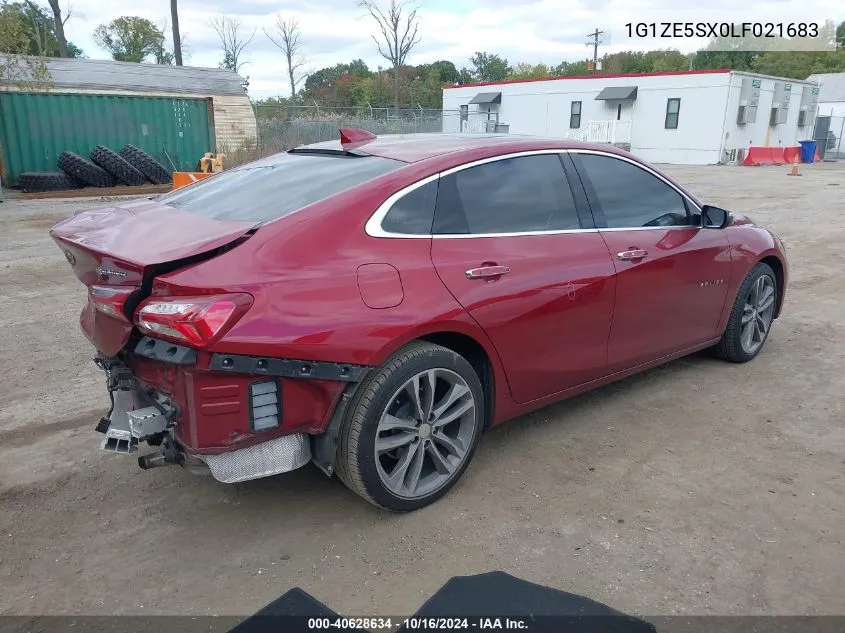 2020 Chevrolet Malibu Fwd Premier VIN: 1G1ZE5SX0LF021683 Lot: 40628634