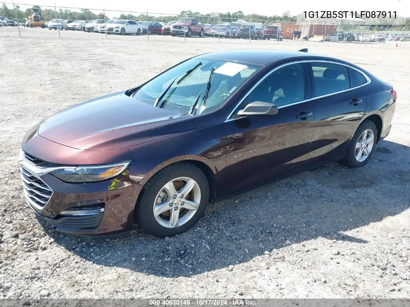 2020 Chevrolet Malibu Fwd Ls VIN: 1G1ZB5ST1LF087911 Lot: 40630145