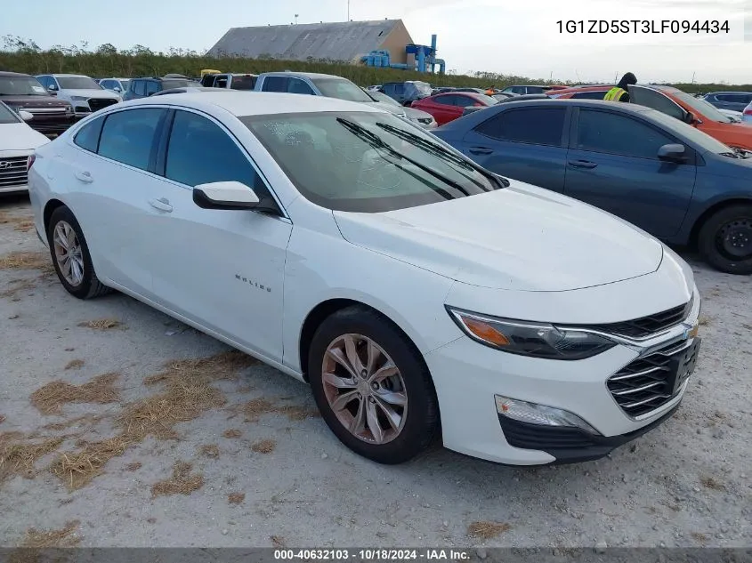 2020 Chevrolet Malibu Fwd Lt VIN: 1G1ZD5ST3LF094434 Lot: 40632103