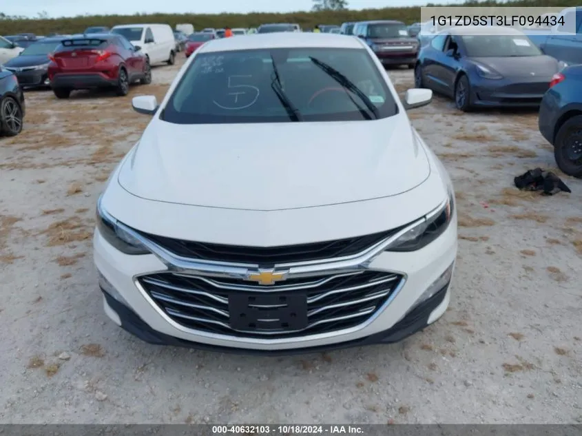 2020 Chevrolet Malibu Fwd Lt VIN: 1G1ZD5ST3LF094434 Lot: 40632103