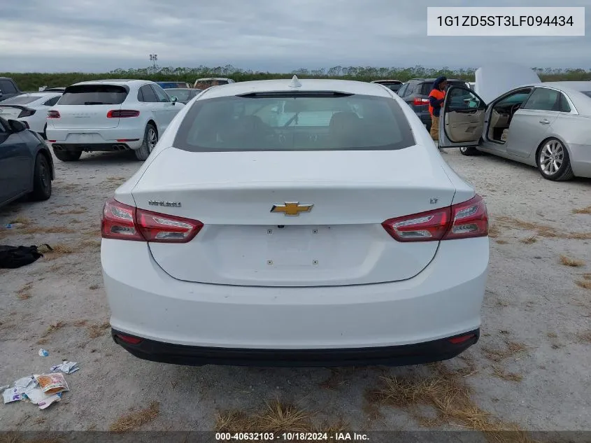 2020 Chevrolet Malibu Fwd Lt VIN: 1G1ZD5ST3LF094434 Lot: 40632103