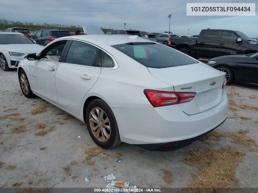 2020 Chevrolet Malibu Fwd Lt VIN: 1G1ZD5ST3LF094434 Lot: 40632103