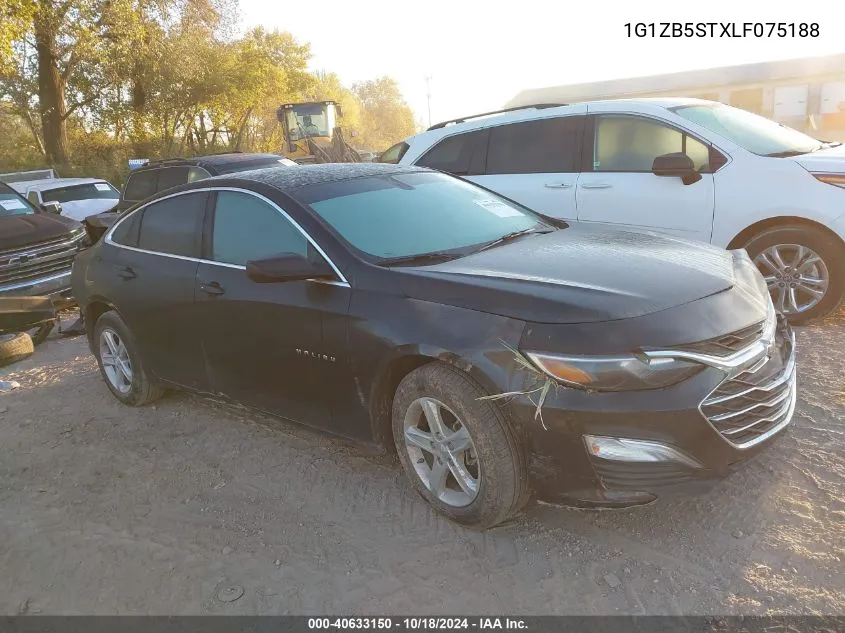 2020 Chevrolet Malibu Fwd Ls VIN: 1G1ZB5STXLF075188 Lot: 40633150