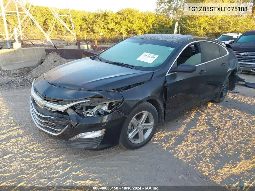 2020 Chevrolet Malibu Fwd Ls VIN: 1G1ZB5STXLF075188 Lot: 40633150