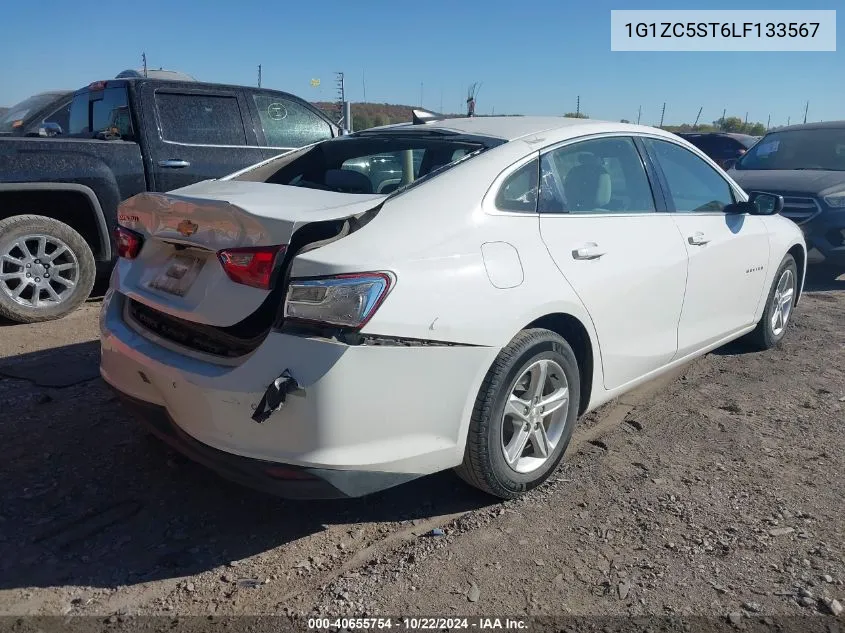 2020 Chevrolet Malibu Fwd 1Fl VIN: 1G1ZC5ST6LF133567 Lot: 40655754