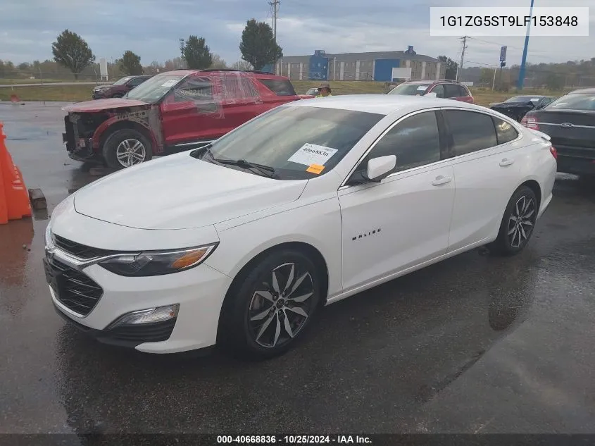 2020 Chevrolet Malibu Fwd Rs VIN: 1G1ZG5ST9LF153848 Lot: 40668836